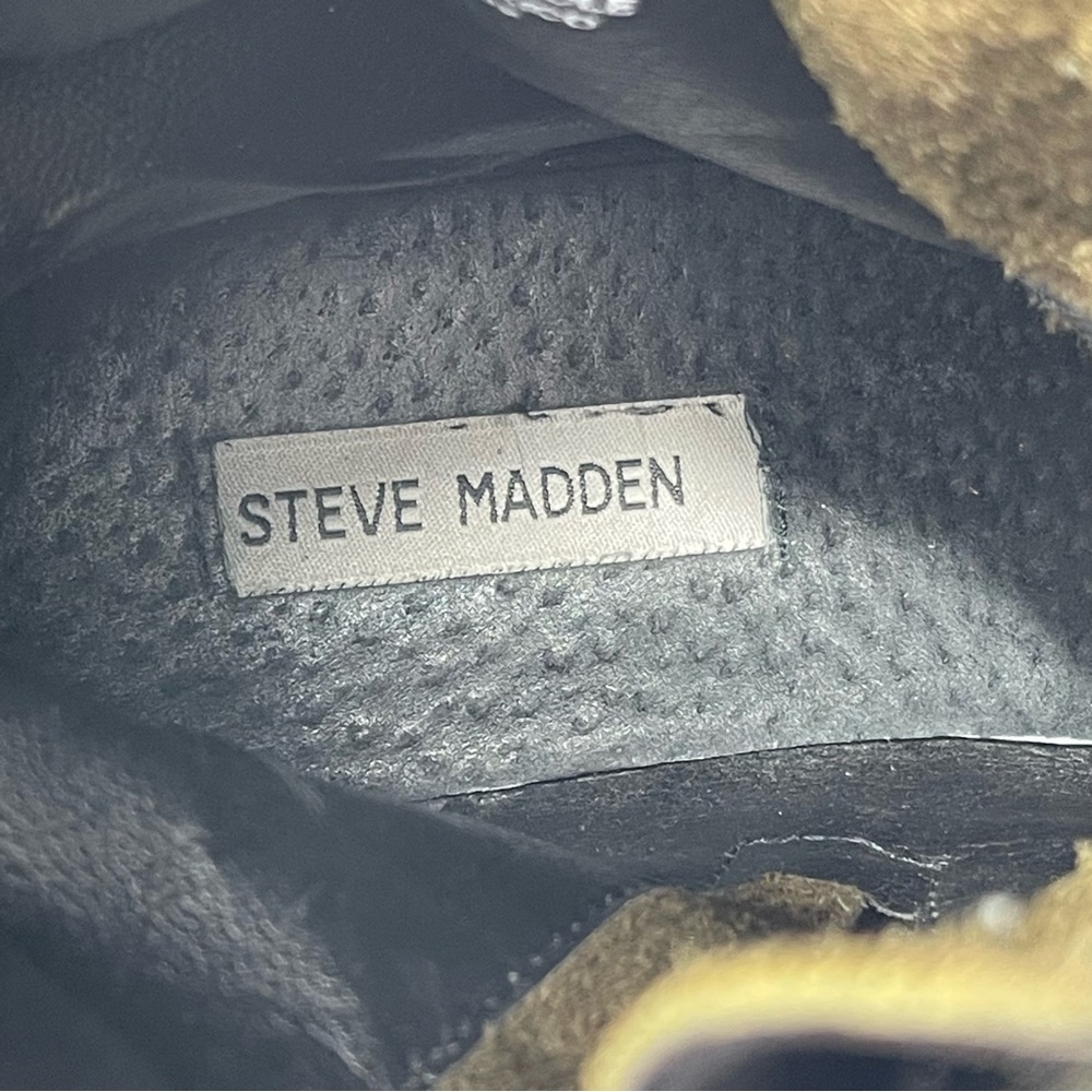 Steve Madden Black Combat Boots - Picture 12 of 14